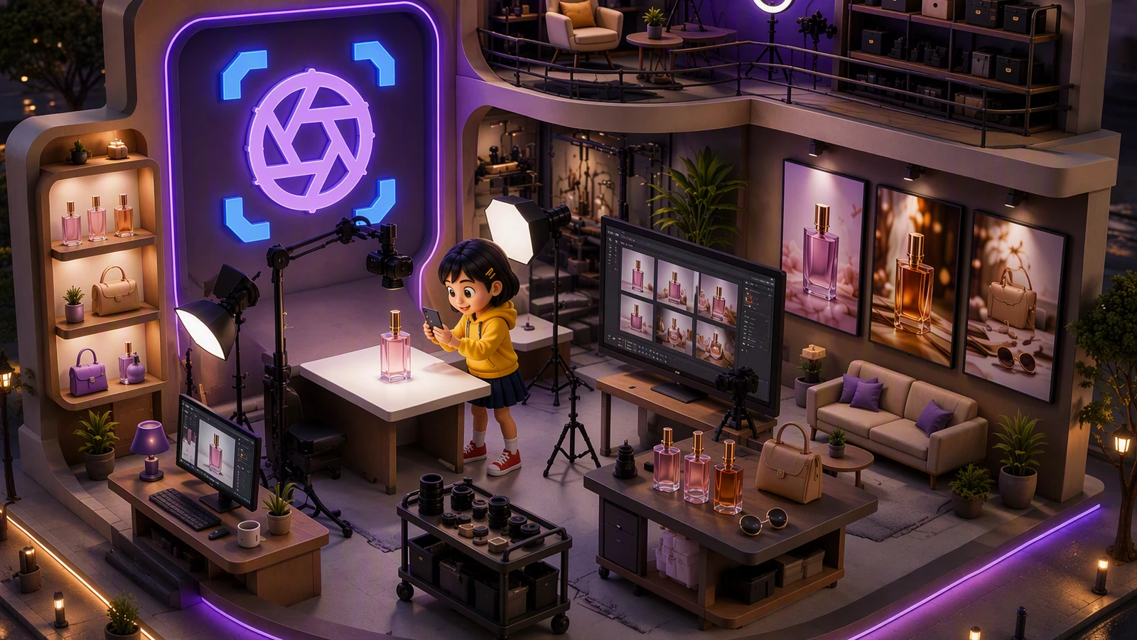 SnapForge miniature product photography studio